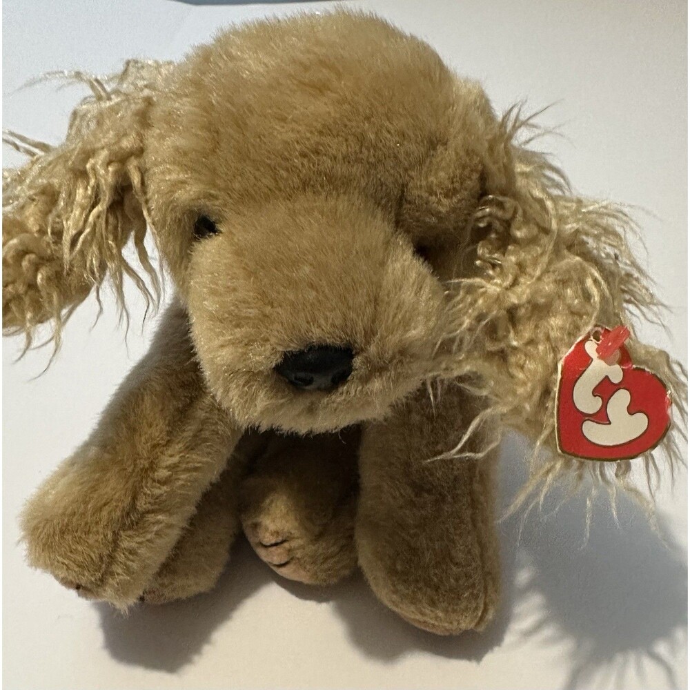 Ty Classic Corky Dog Cocker Spaniel Beanie Buddy 1996 Plush Stuffed Puppy